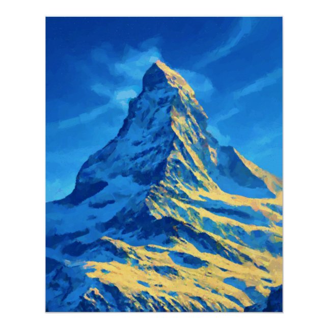 Pôster Matterhorn Alps Mountain (Frente)