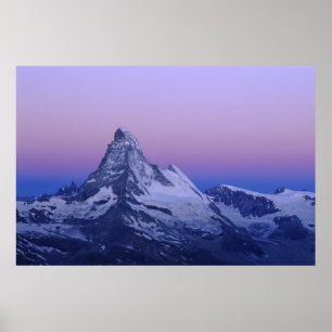 Poster Matterhorn ao amanhecer, Zermatt, Alpes Suíços,