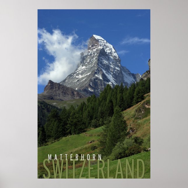 Poster matterhorn na suiça (Frente)