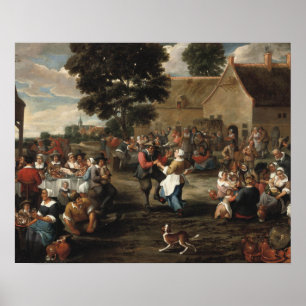 Poster Mattheus van Helmont - Banquete de camponês