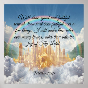Poster Matthew 25:21