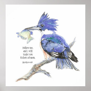 Pôster "Matthew 4:19" Fishers Men - Bíblia Kingfisher