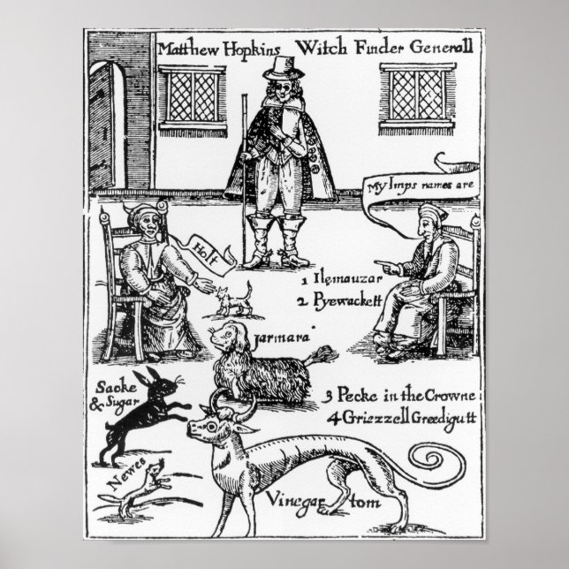 Poster Matthew Hopkins, o General Witchfinder (Frente)
