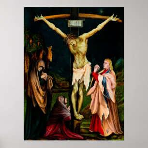 Poster Matthias Grunewald: A Pequena Crucificação