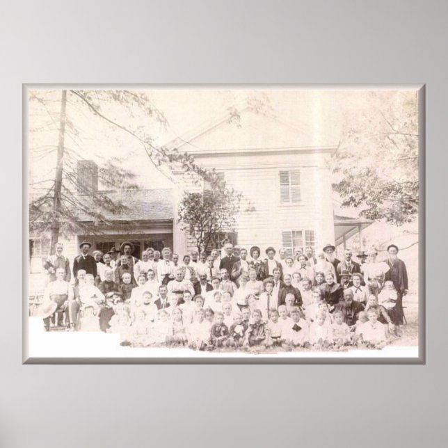 Pôster Mattison Reunion 1908 Gains, PA (Frente)