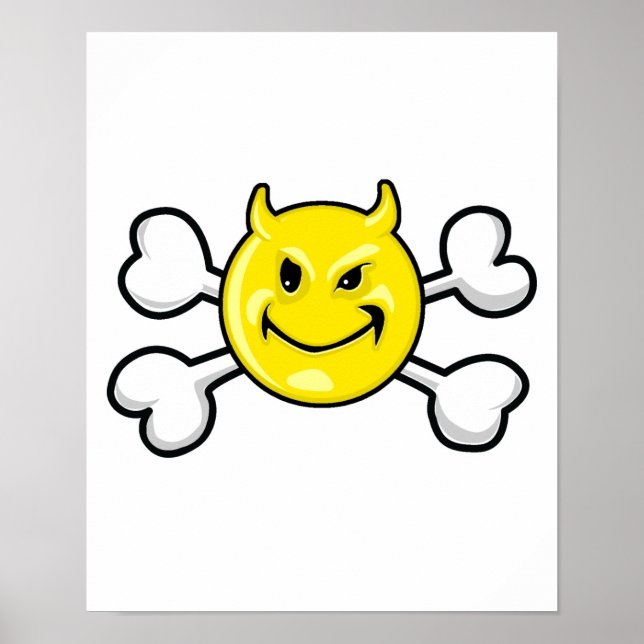 Poster MAU Caveira e Crossbones (Frente)