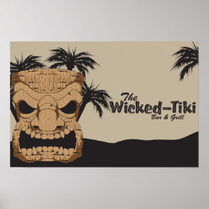 Poster mau do bar de Tiki