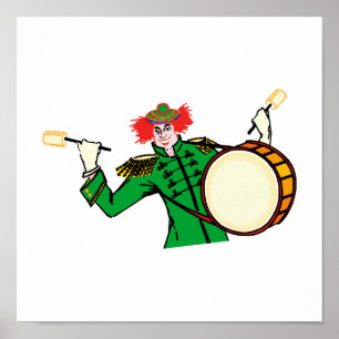 Pôster Mau Drummer Clown
