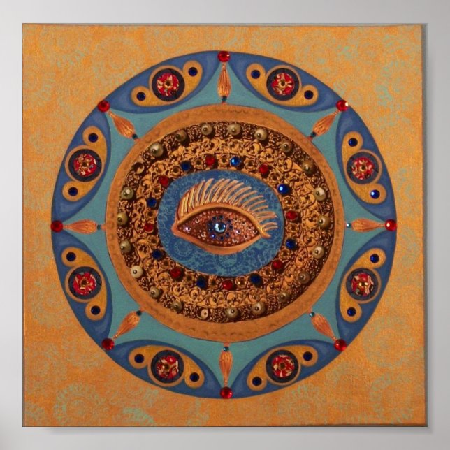Pôster Mau Eye Mandala: Arte Original (Frente)