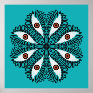 Poster Mau olhos estranho