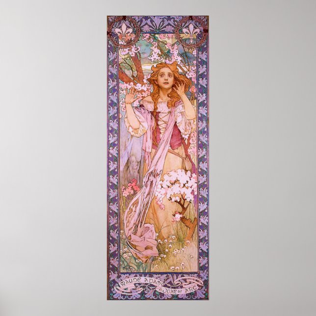 Pôster Maud Adams como Joana d'Arc (Frente)