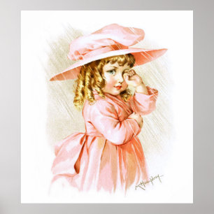 Pôster Maud Humphrey: Menina do primavera na chuva