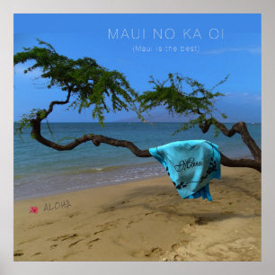 Poster Maui No Ka Ōi (personalizável)