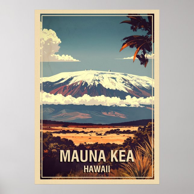 Poster Mauna Kea Hawaii V02 (Frente)