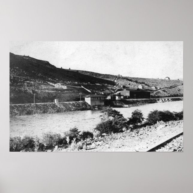 Pôster Maupin, Oregon and Deschutes River View (Frente)