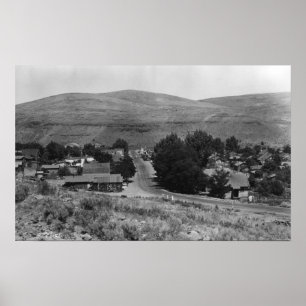 Pôster Maupin, Oregon Town View Business Section