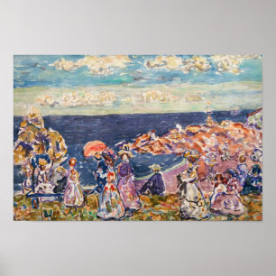 Poster Maurice Prendergast - On the Beach