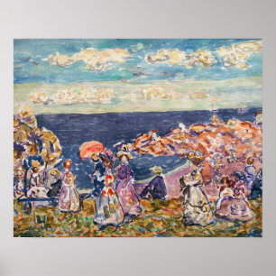 Poster Maurice Prendergast - On the Beach