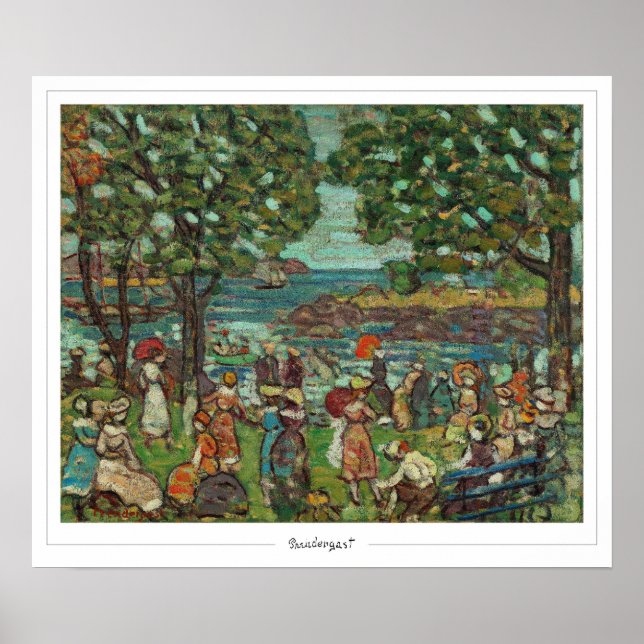 Poster Maurice Prendergast Zedign Cartaz de Arte #24 (Frente)