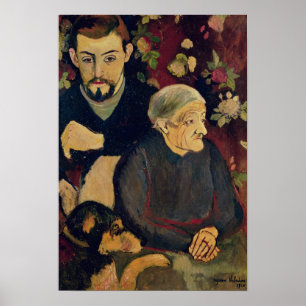 Poster Maurice Utrillo, sua avó e seu cão