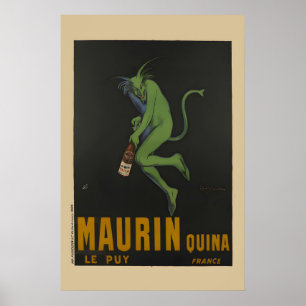 Poster Maurin Quina - 1906 Leonetto Cappiello Antigo