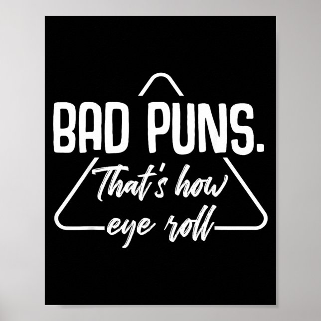 Poster Maus Trocadilhos É Assim Que Eu Rolo De Rir Humor  (Frente)