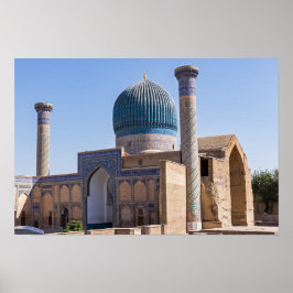 Poster Mausoléu de Amir Timur - Samarcanda, Uzbequistão