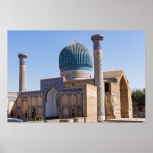 Poster Mausoléu de Amir Timur - Samarcanda, Uzbequistão