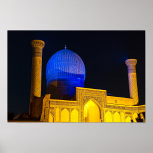 Poster Mausoléu de Amir Timur - Samarkand, Usbequistão