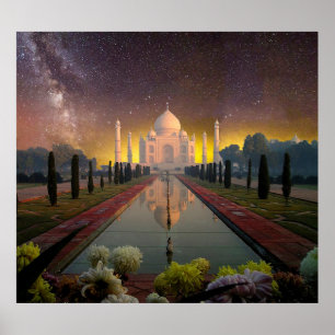 Poster mausoléu mahal India do taj