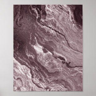 Poster Mauve Crystal Agate Pedra-Mármore rosa-Rosa Dus