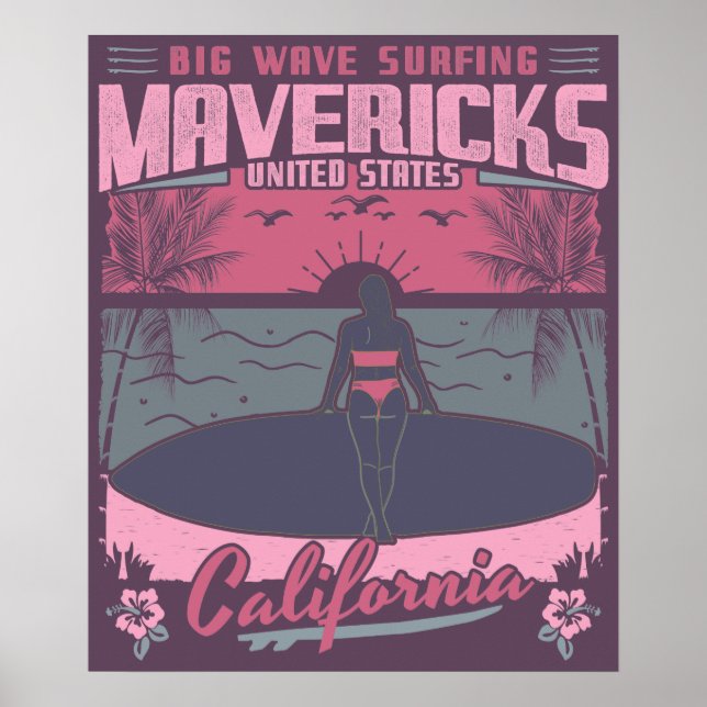 POSTER MAVERICKS CALIFÓRNIA - VIAGEM DE ONDA GRANDE (Frente)