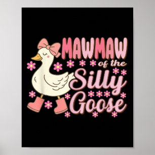 Poster Mawmaw Ganso Solto Piada de Aniversário Combinando