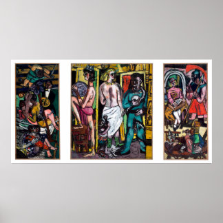 Poster Max Beckmann - Die Akrobaten