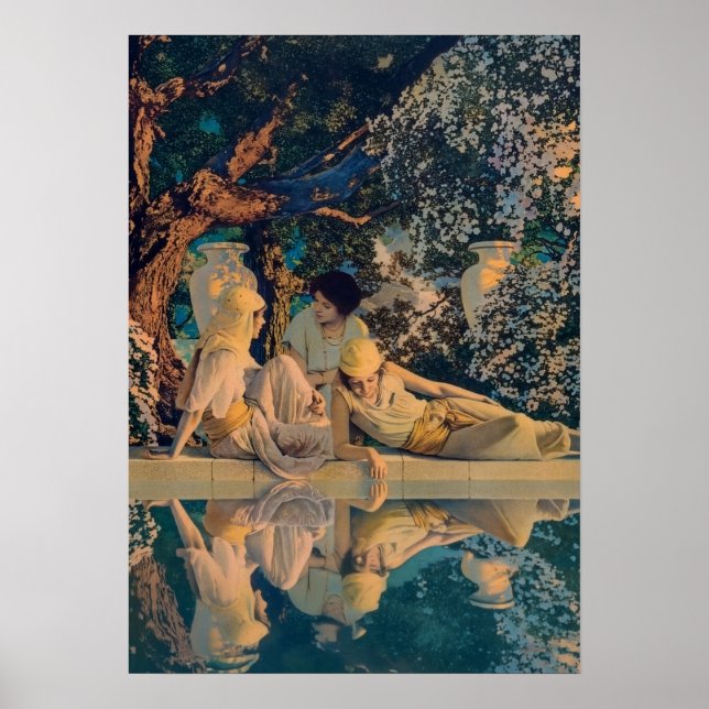 Poster Maxfield Parrish O Jardim de Alá 1918 Arte Fina (Frente)