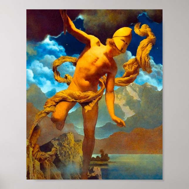 Poster Maxfield Parrish Prometheus (Frente)