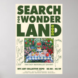 Poster Maximalist Garden Tea Party Art Print