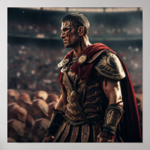 Poster Maximus Gladiator Poster: Libere Seu Warri Interio