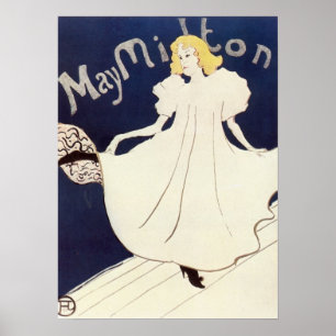 Pôster May Milton 1895 Henri de Toulouse-Lautrec