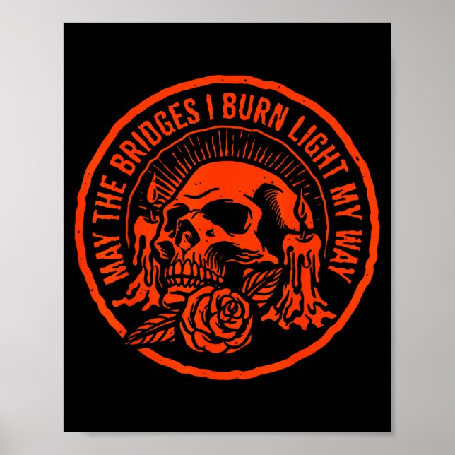 Poster May The Bridges I Burn Light My Way  (Frente)