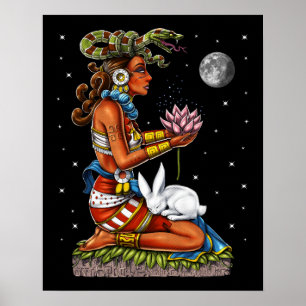 Poster Mayan Goddese Ixchel