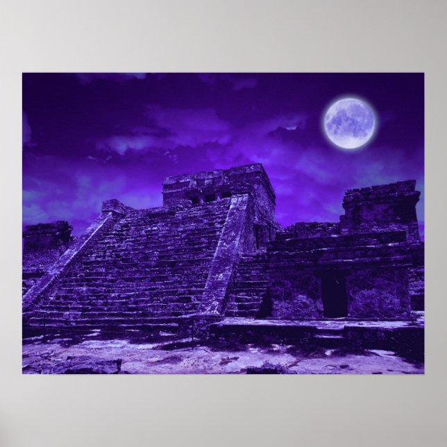 Poster Mayan Ruins | Tulum México (Frente)