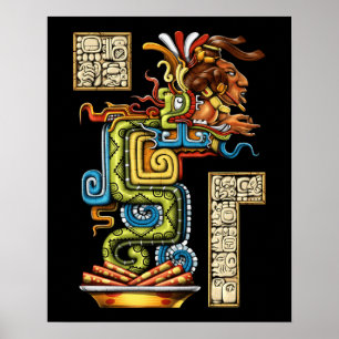 Poster Mayan Vision Serpent
