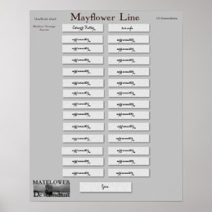Pôster Mayflower Line - Edward Fuller