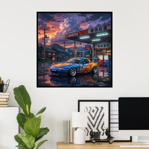 Poster Mazda MX-5 Miata Carro de Turismo