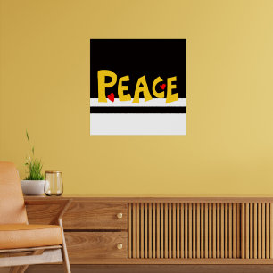 Poster MAZIPOODLES Paz Amarela