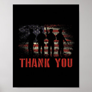 Poster Mb35 Obrigado Dia Militar Americano