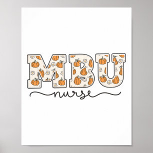 Poster Mbu Enfermeira Pumpkin Cai Mãe