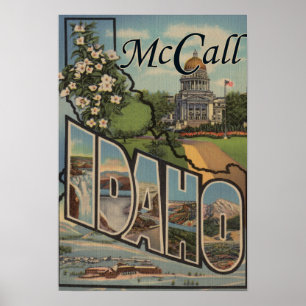 Pôster McCall, letra ScenesMcCall de IdahoLarge,