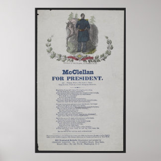 Poster McClellan para Presidente